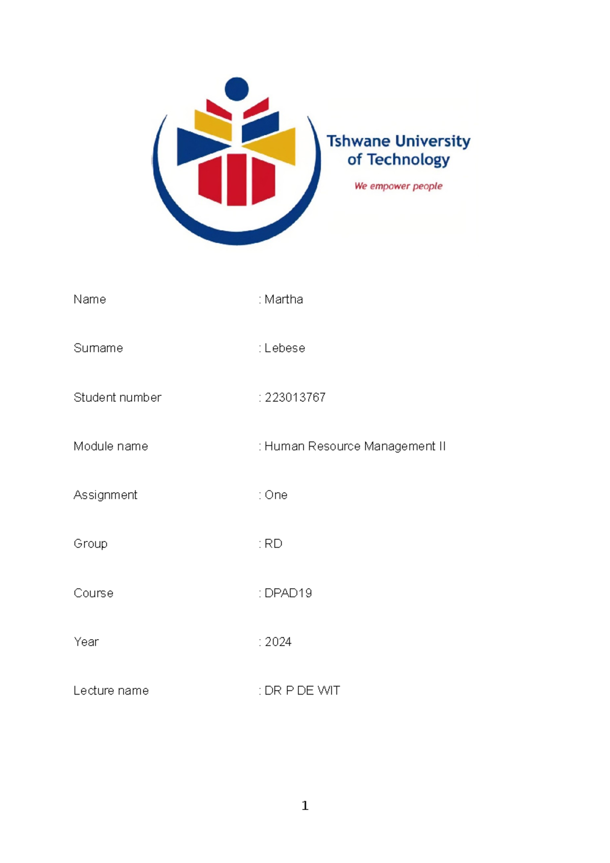 HRM II Assignment 1 on Performance Management Strategies 2024 - Studocu