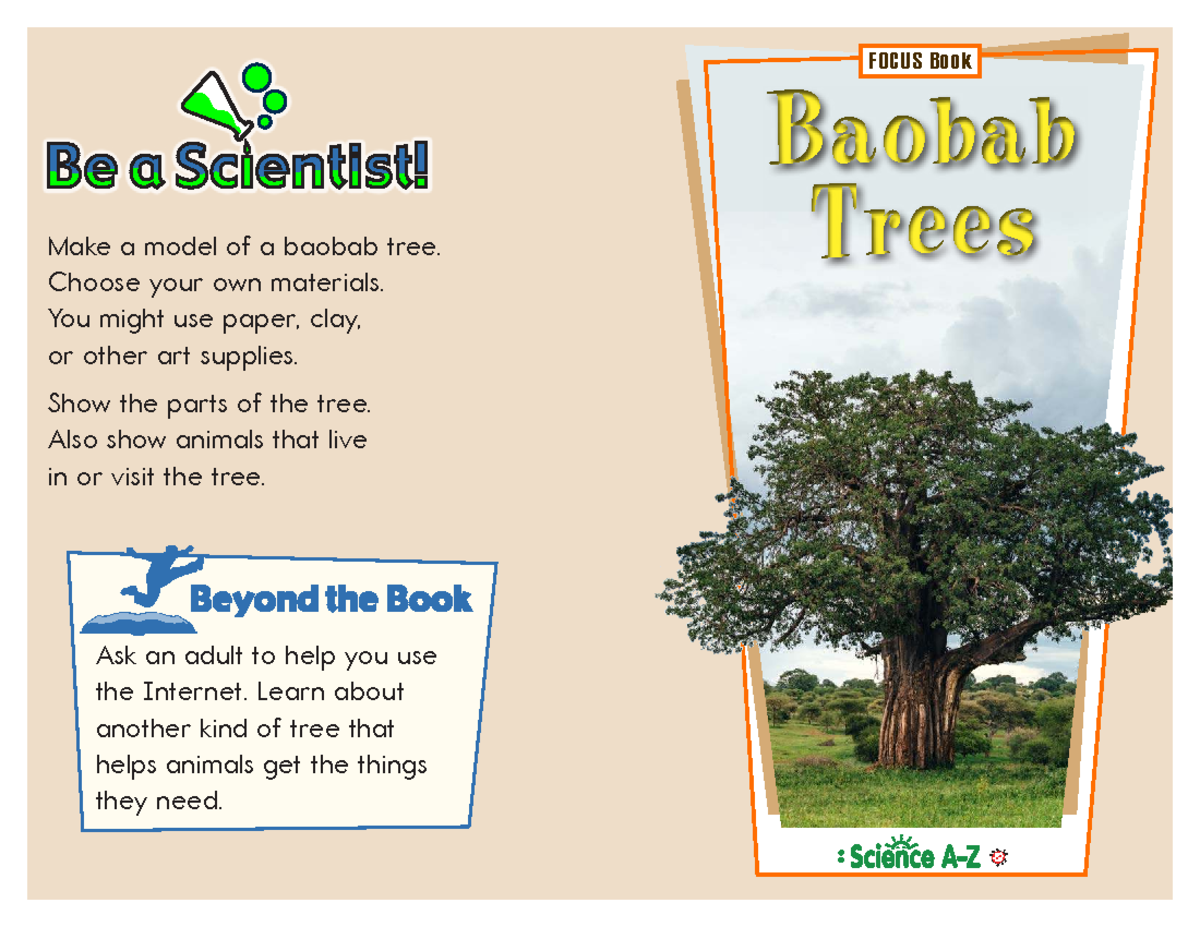 Baobab Trees: A Model Project for FOCUS 06 - BOOK STORY - Studocu