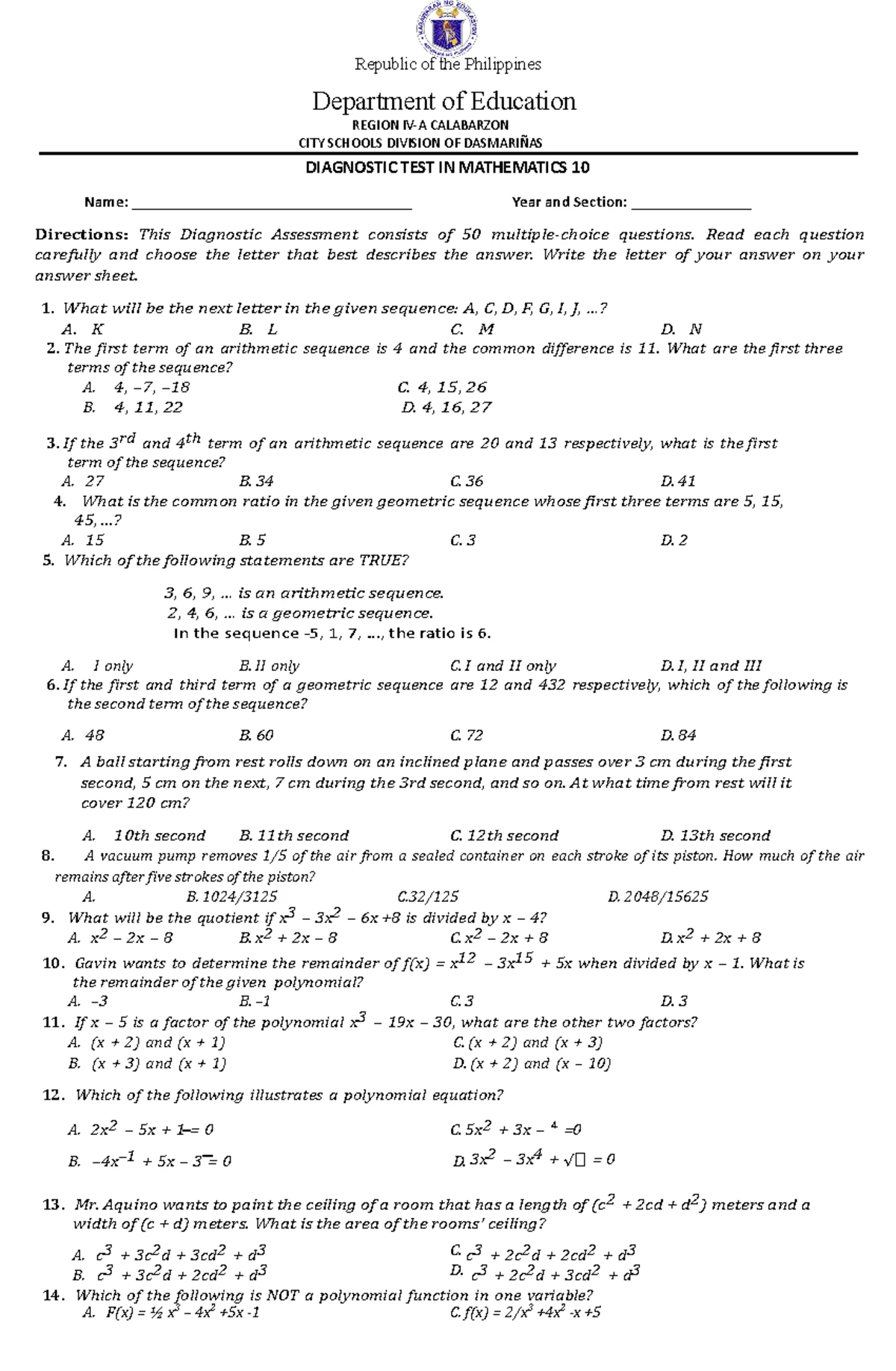 Activity 4: True or False Questions Assessment - Studocu