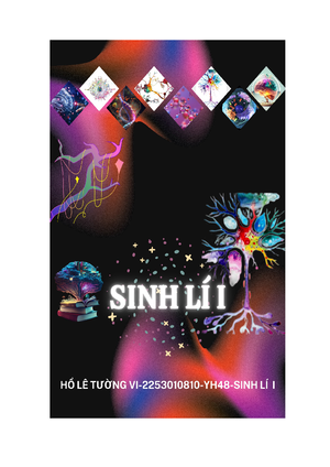 TÀI LIỆU HỌC TẬP SINH LÝ HỌC PHẦN 2 DÀNH CHO SINH VIÊN Y KHOA
