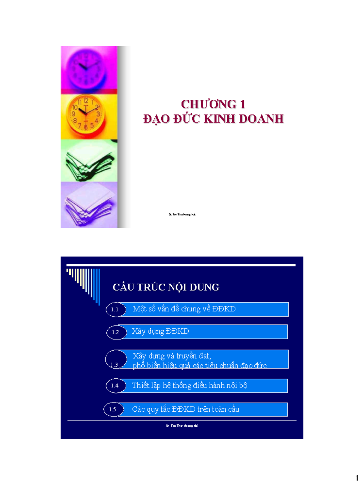 Chương 1: Tổng Quan Về Đạo Đức Kinh Doanh (DDKD) và Văn Hóa Doanh ...