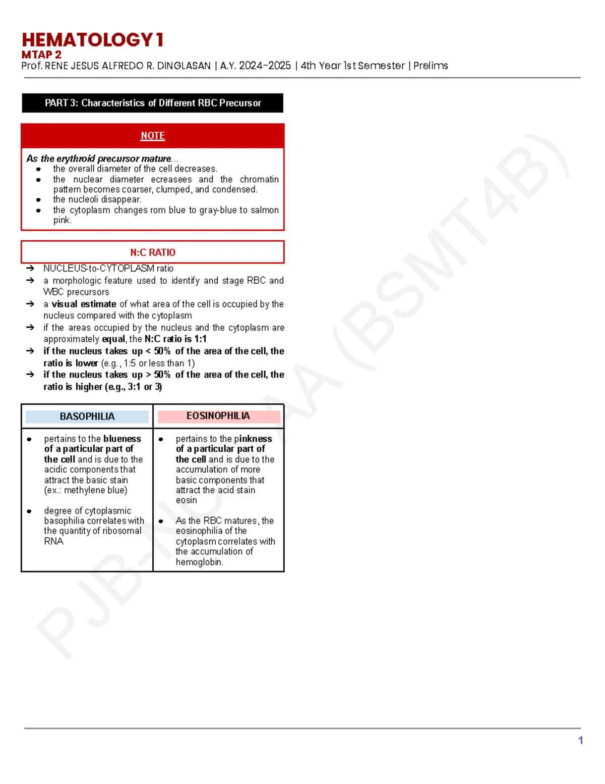 MTAP 2 HEMA Final Exam Notes on Hematopoiesis & Leukemia - Studocu