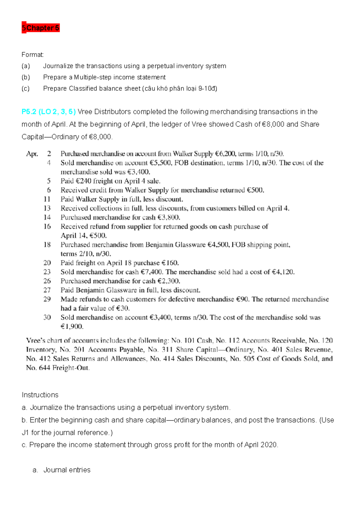 Practice Final Exam - Accounting Principles (ACCT 101) - Studocu