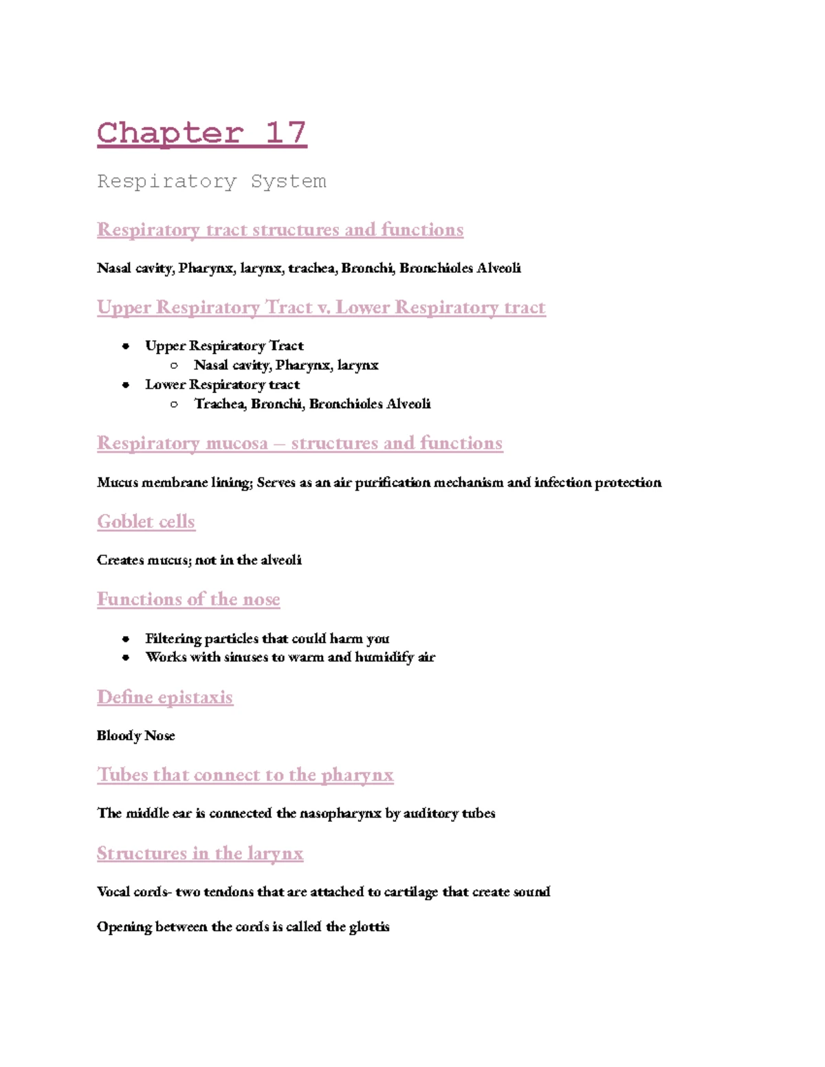 Chapter 16: Lymphatic System & Immunity Overview & Key Concepts - Studocu