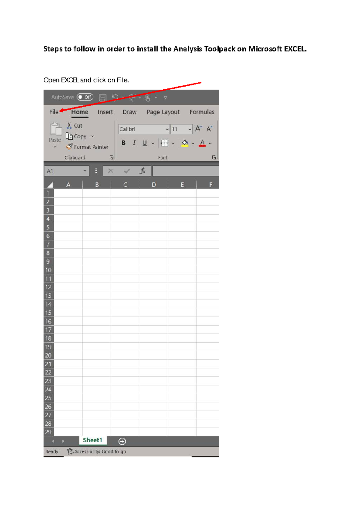 Analysis Toolpack Installation & Usage Steps for Practical 2 - Studocu
