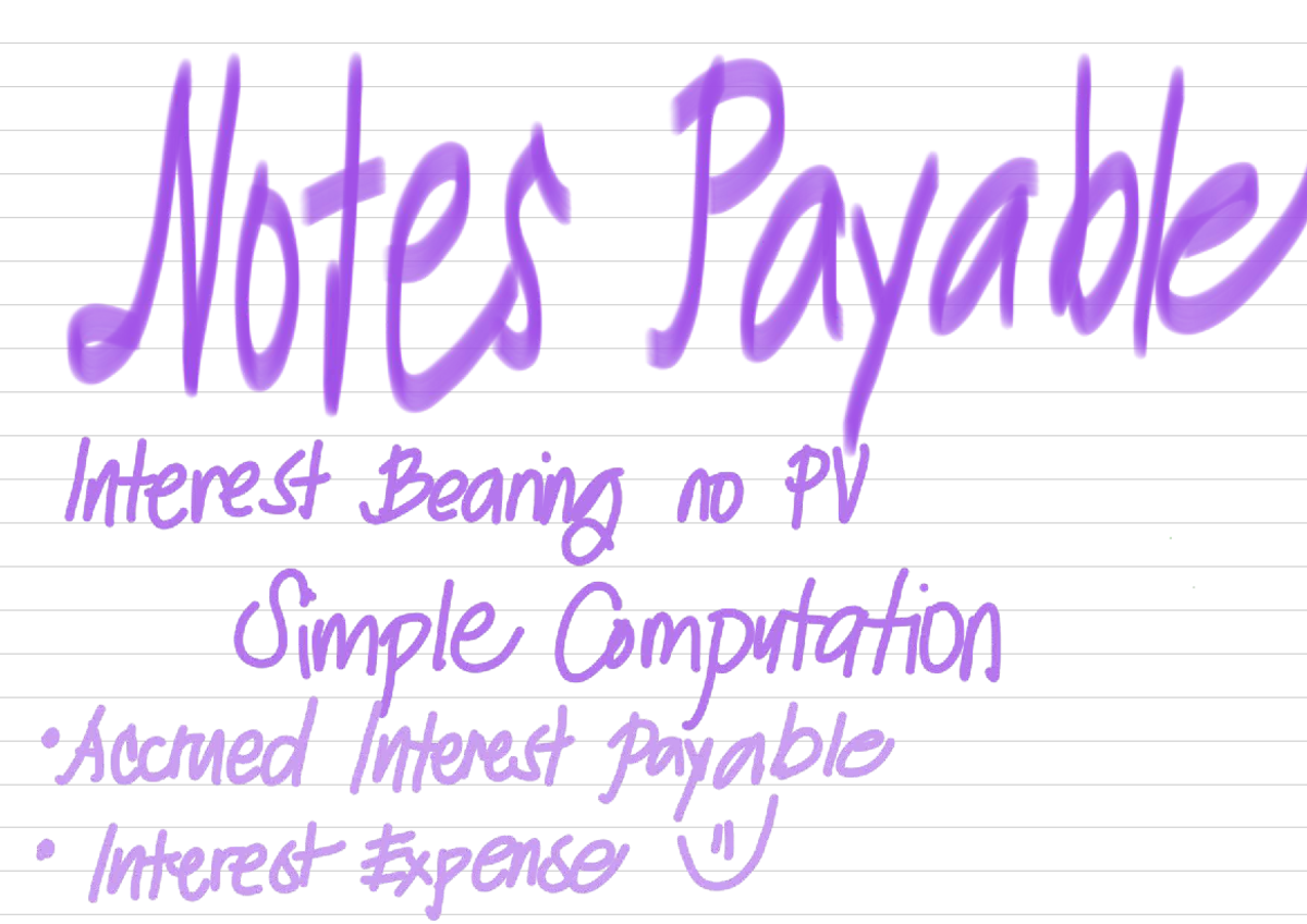 Notes Payable: Accrued Interest & Interest Expense Analysis (17734 ...