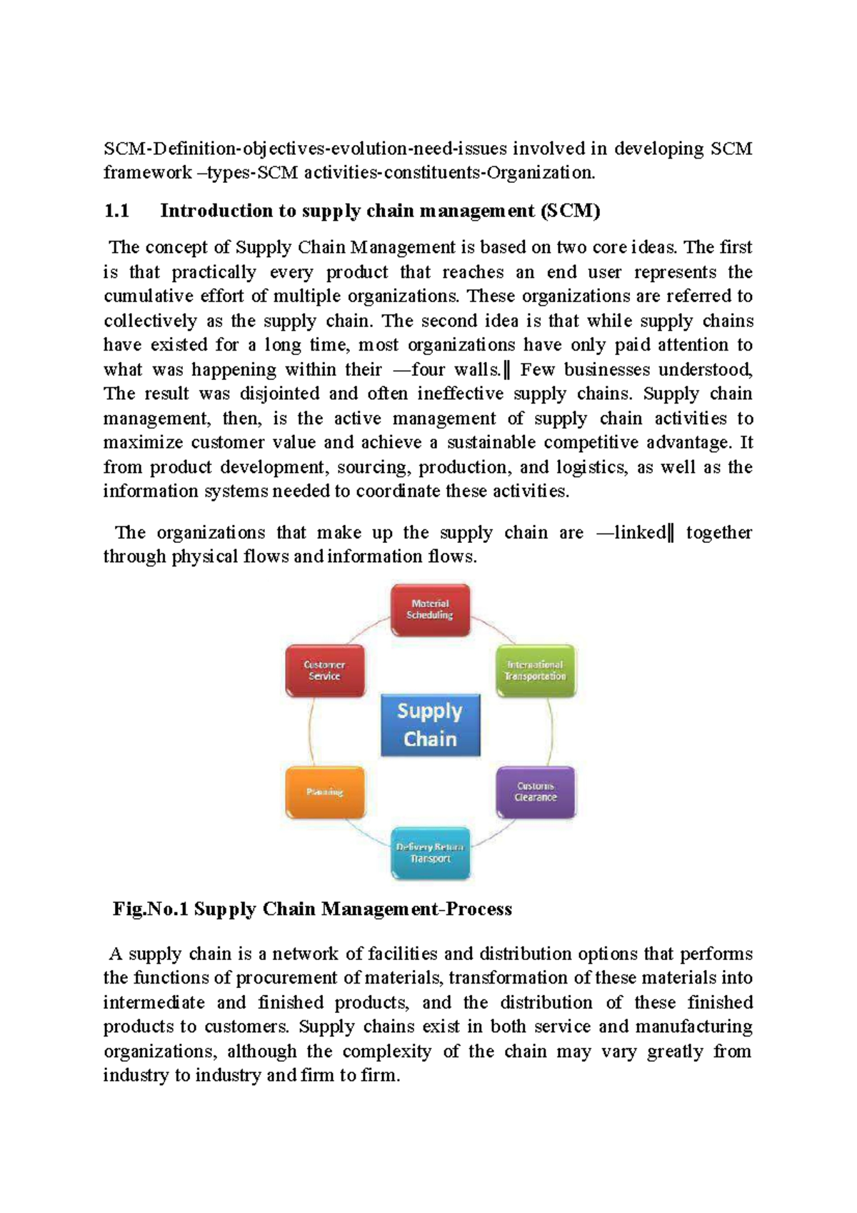 Introduction to supply chain management (SCM) - SCM-Definition ...