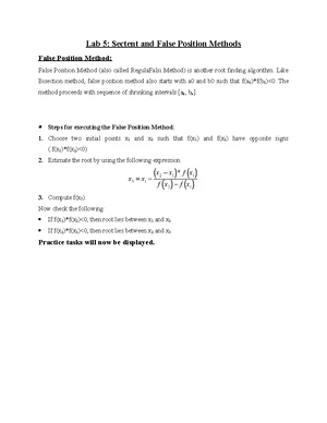 LAB 1 - Introduction to MATLAB: Commands and Basic Operations - Studocu