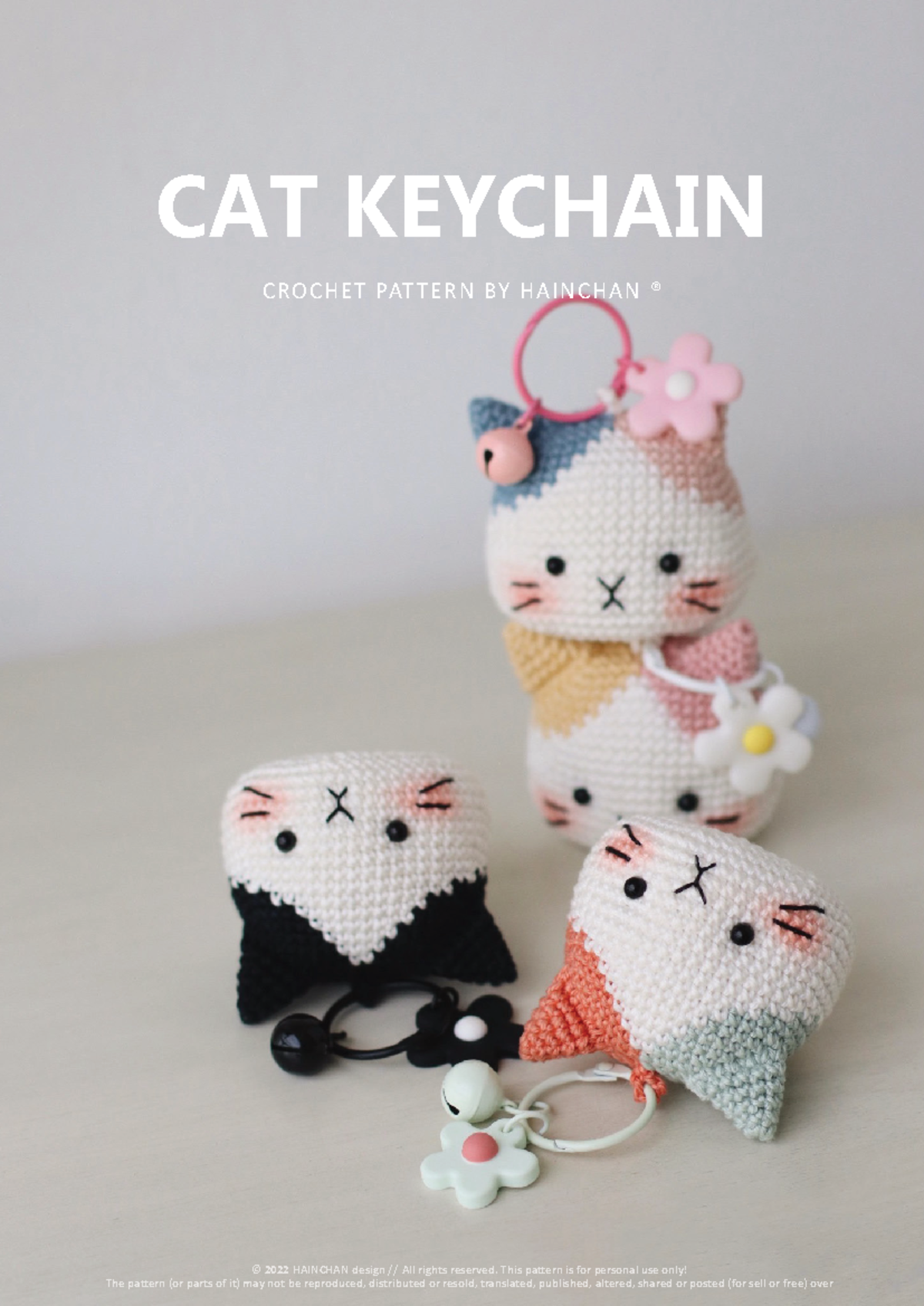 Crochet Cat Keychain Pattern (CRO-ER-EN) by Hainchan - Studocu