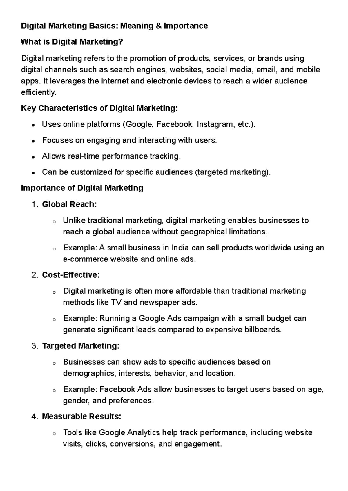 Digital Marketing Basics: Key Concepts, Importance, and Strategies ...
