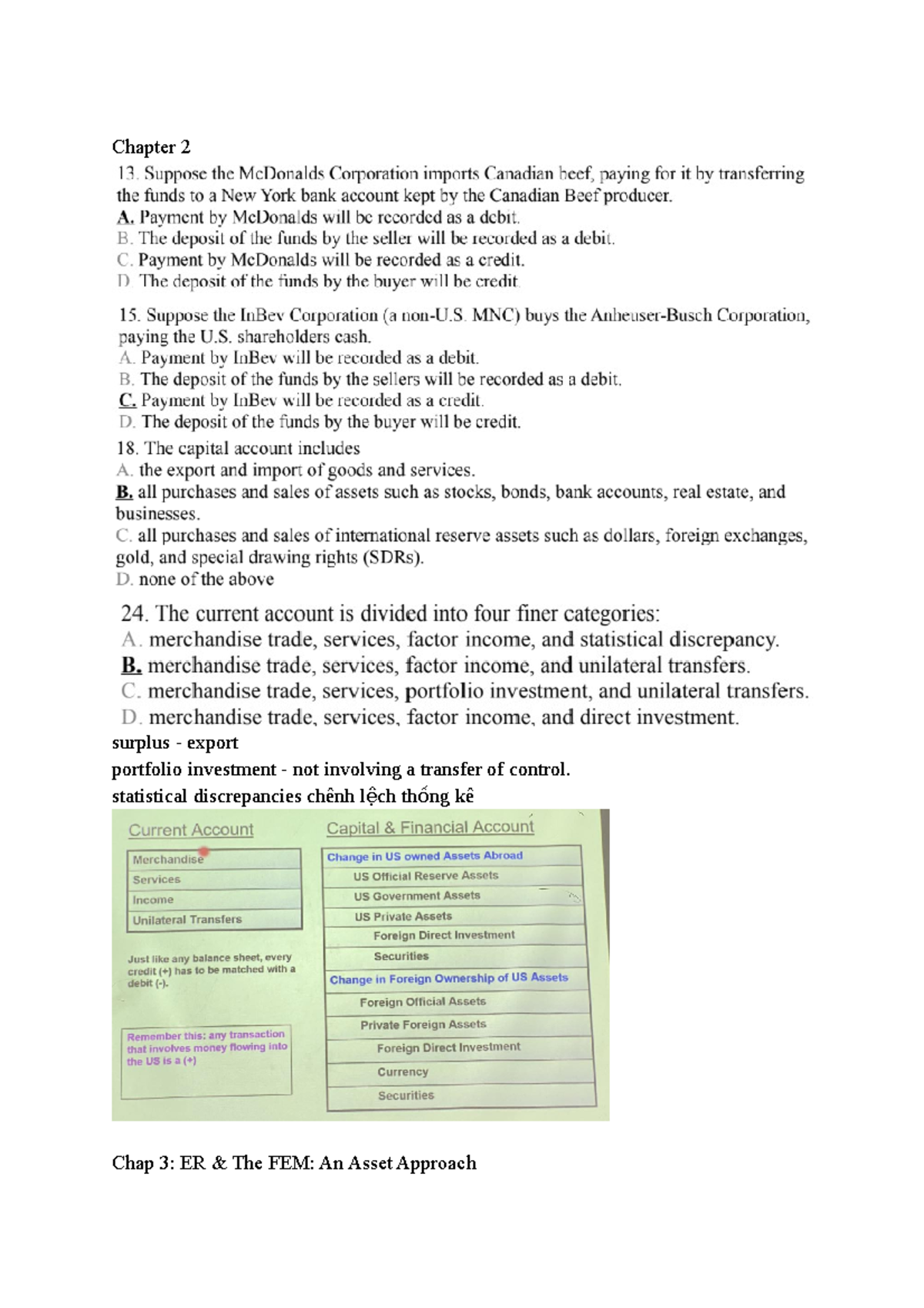 International Finance: Chapter 2 Insights on Exchange Rates & FEM - Studocu