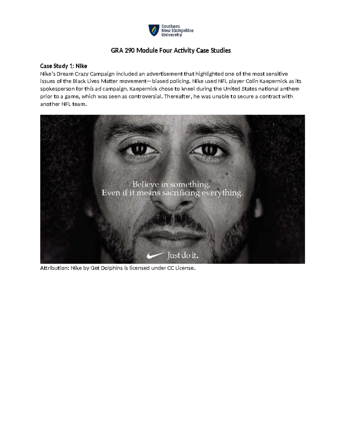 GRA 290 Module Four Activity Case Studies: High-Impact Brands - Studocu