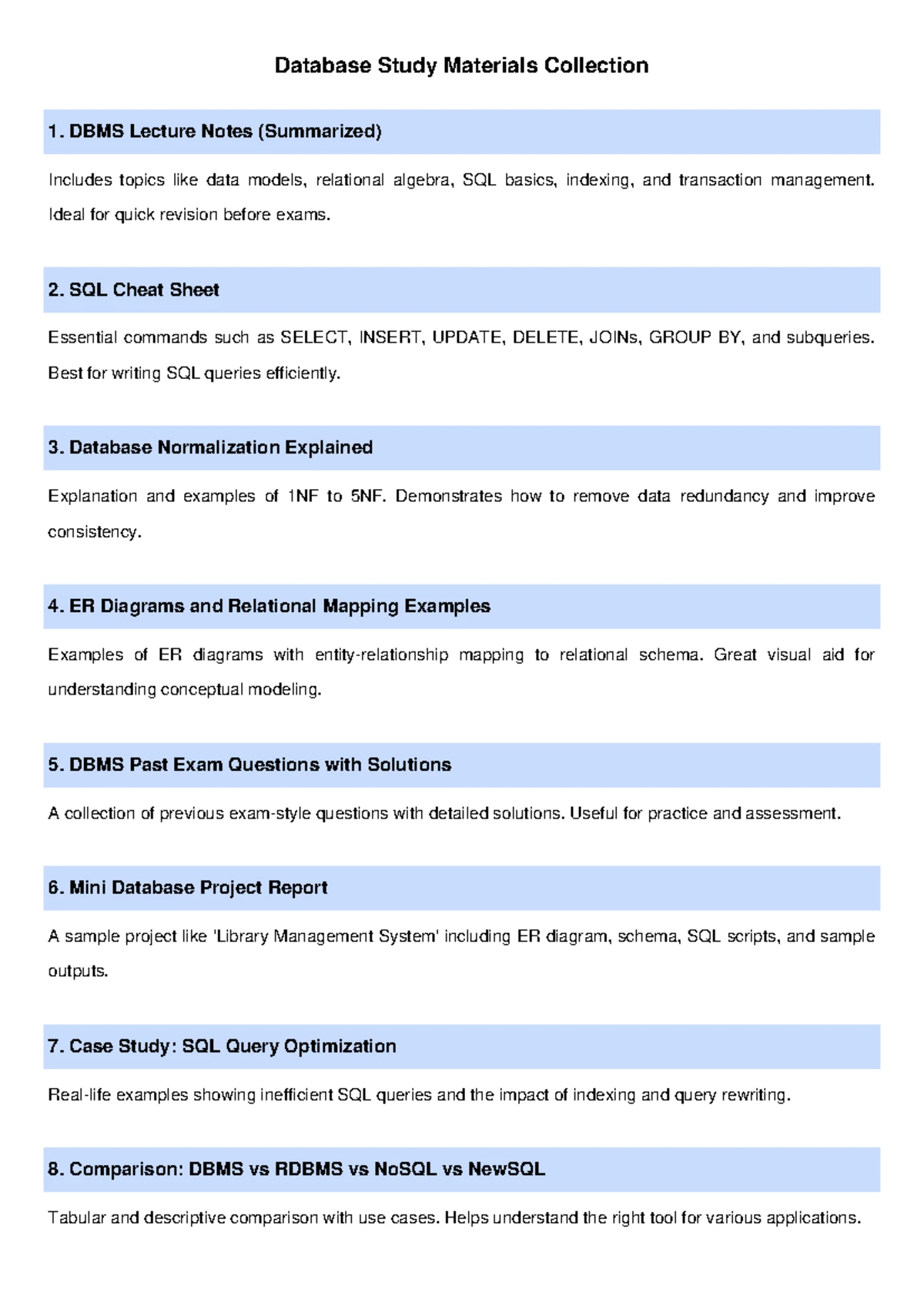 Database Design Document: ER Diagrams & Schema Overview - Studocu
