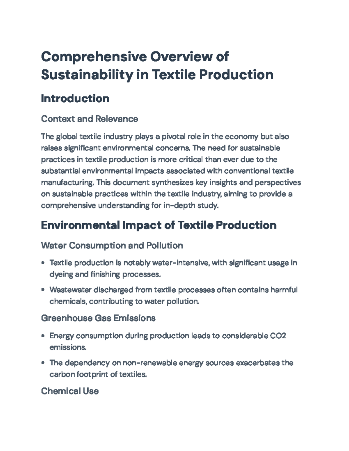 Sustainability in Textile Production: Challenges & Practices Analysis ...