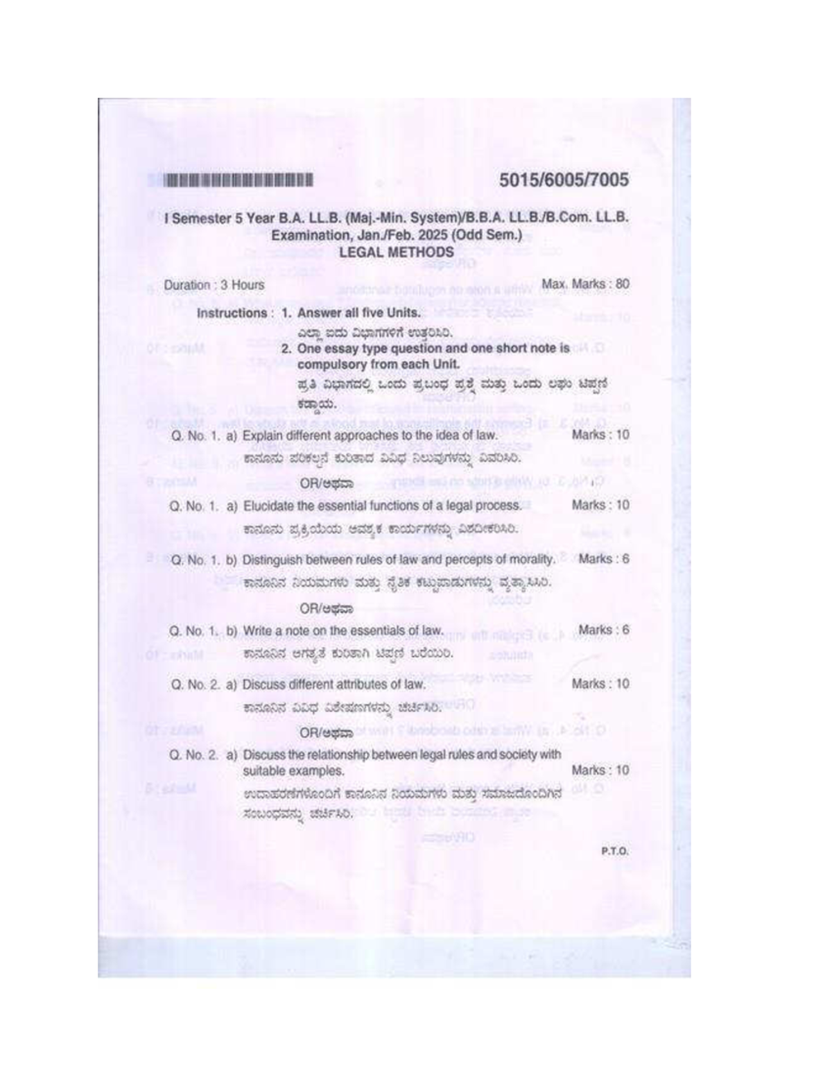 Legal Methods - 6005 - Exam Preparation Guide for B.A. LL.B. - Studocu
