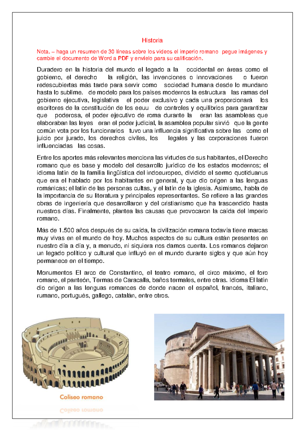Biografía Sobre La Antigua Roma El Imperio Romano: Historia,