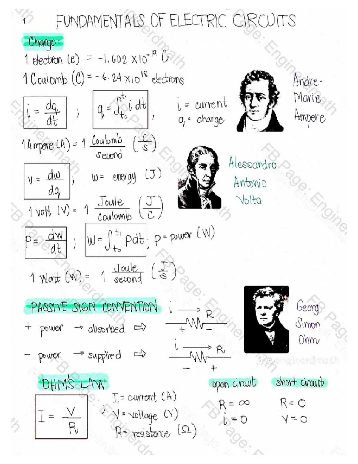 Fundamentals of Electric Circuits (X167) - Lecture Notes - Studocu