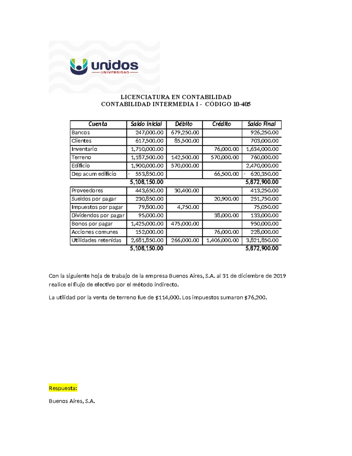 I Examen Parcial Práctico - Contabilidad Intermedia II 10-503-A - Studocu