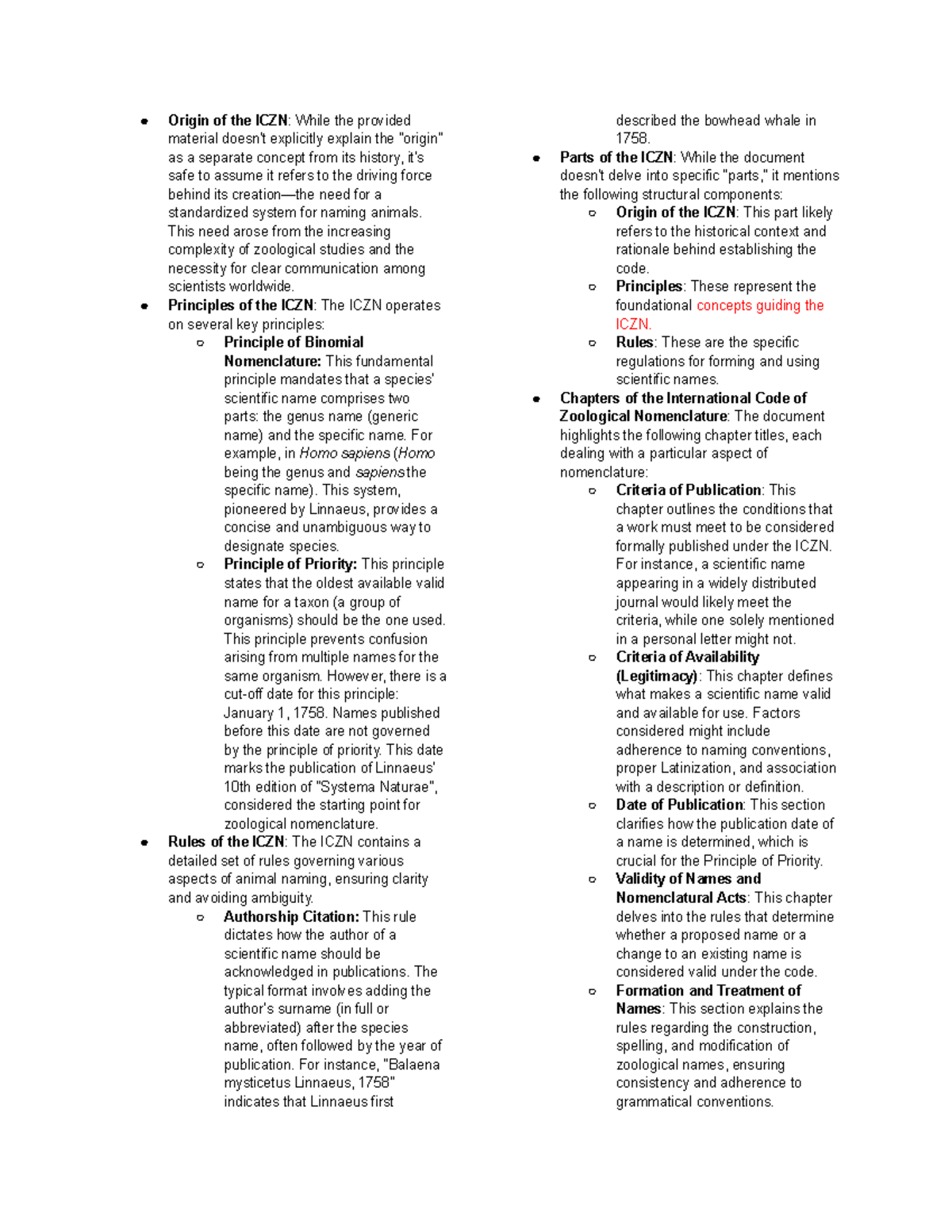 ICZN Principles and Rules: A Guide for Syste-animalss 4 - Studocu
