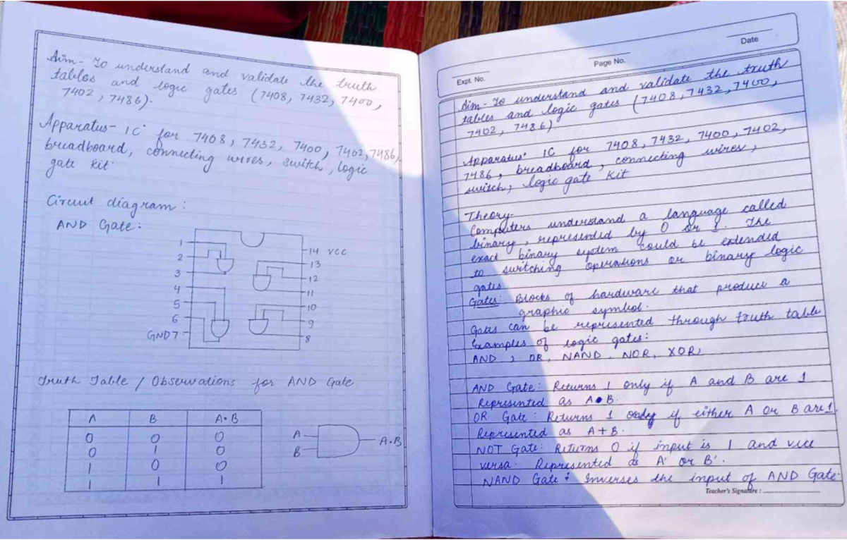 Dig Elec Gates (EE101) - Logic Gates and Truth Tables Notes - Studocu