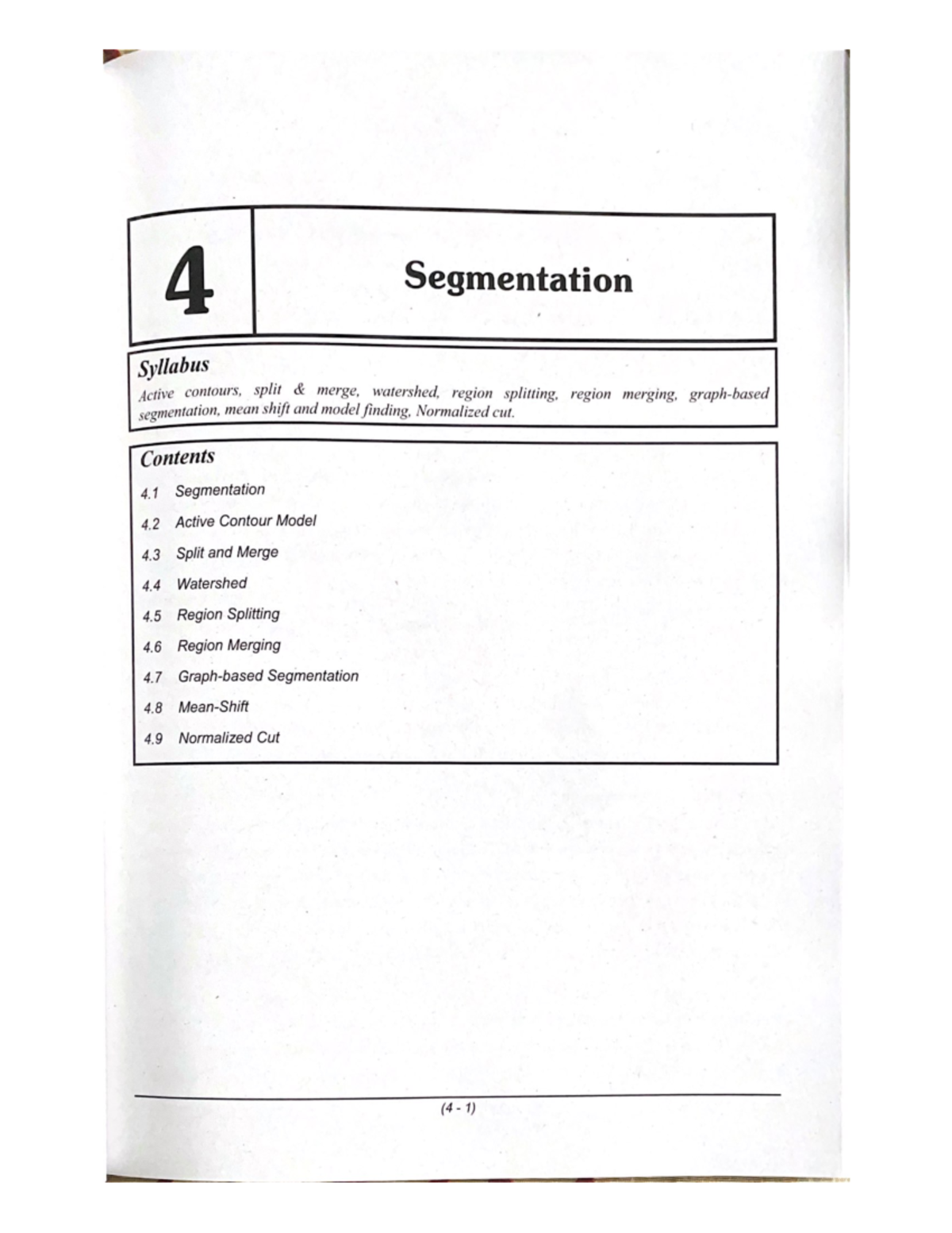 Computer Vision - Segmentation Techniques and Model Descriptions (CV CH ...