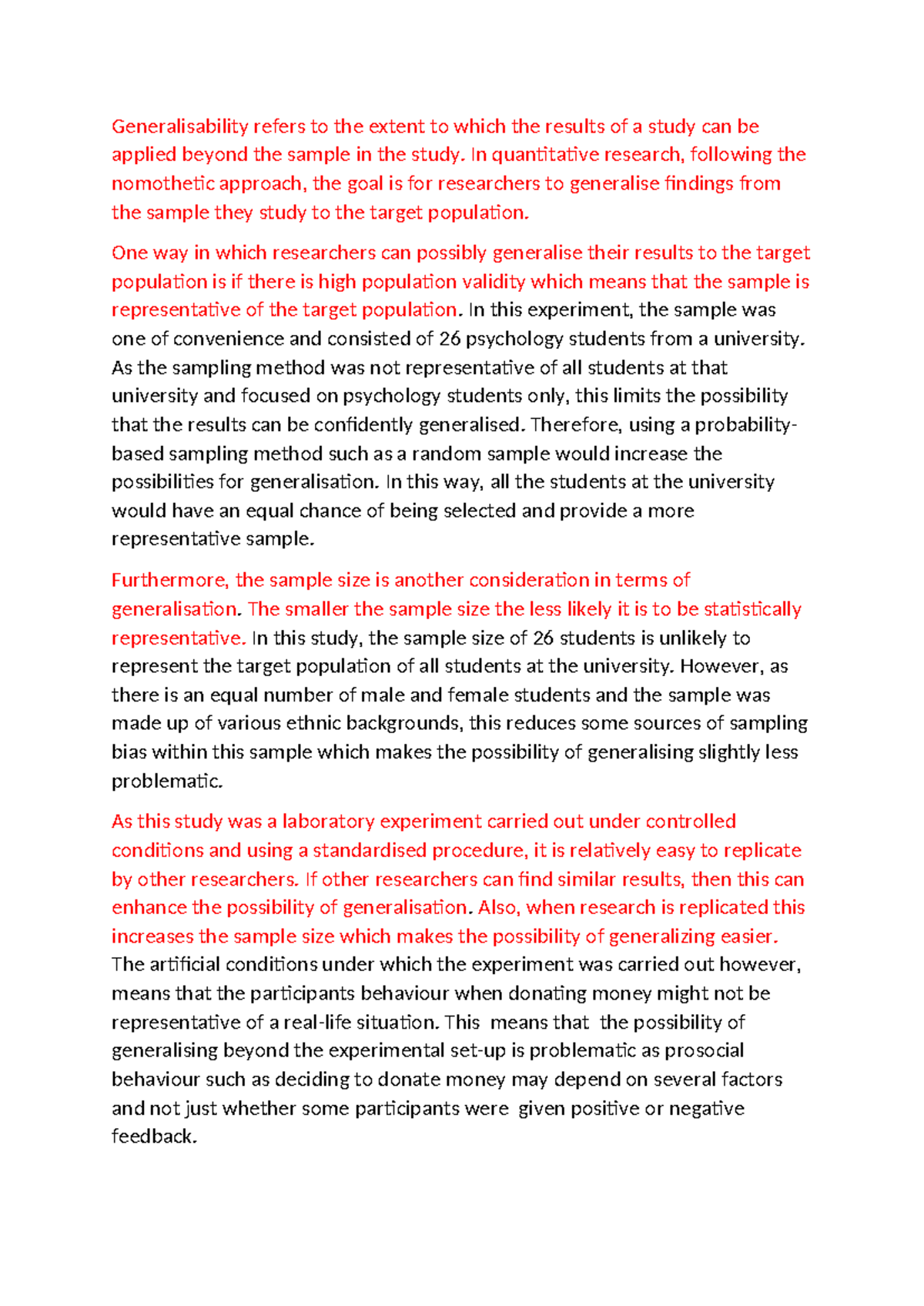 Psychology 101: Generalisability in Research Findings and Sampling ...