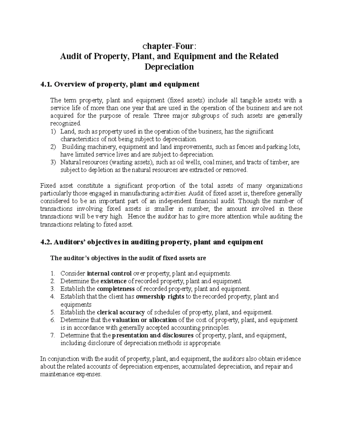 Auditing 2 - Chapter Two - Chapter-Two Audit of Accounts Receivables ...