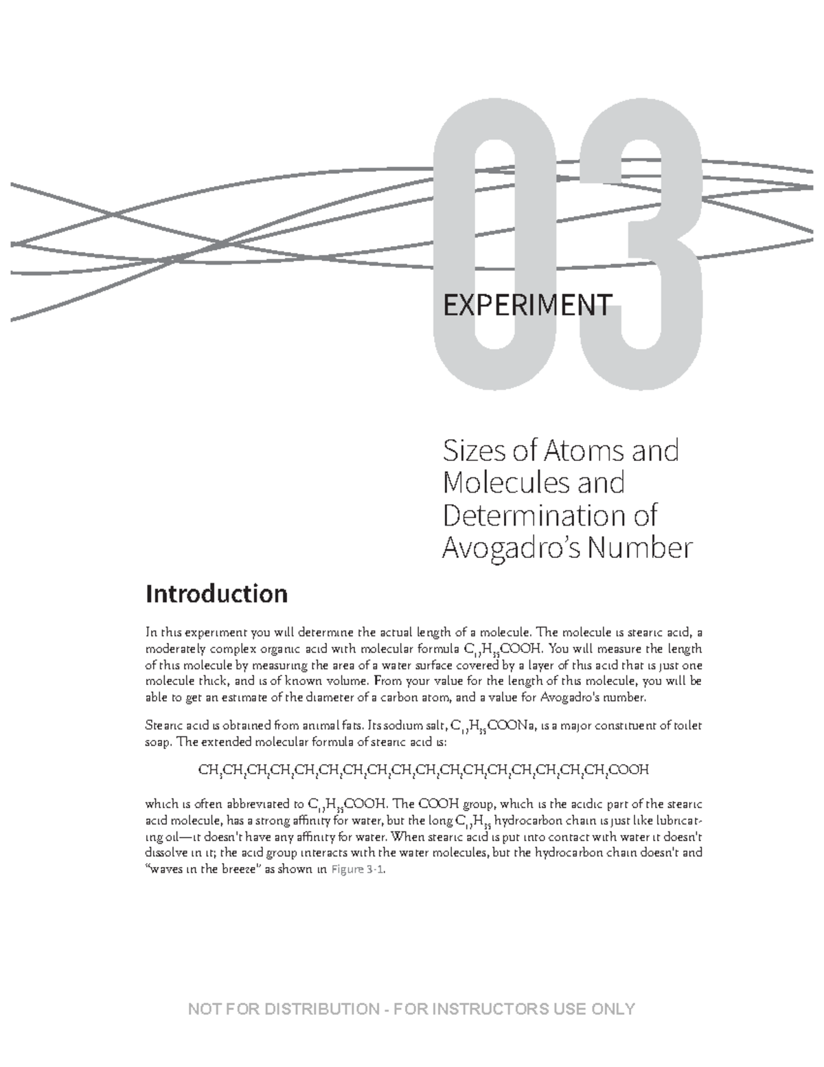 Avogadro 23Handout - 03 EXPERIMENT Sizes of Atoms and Molecules and ...