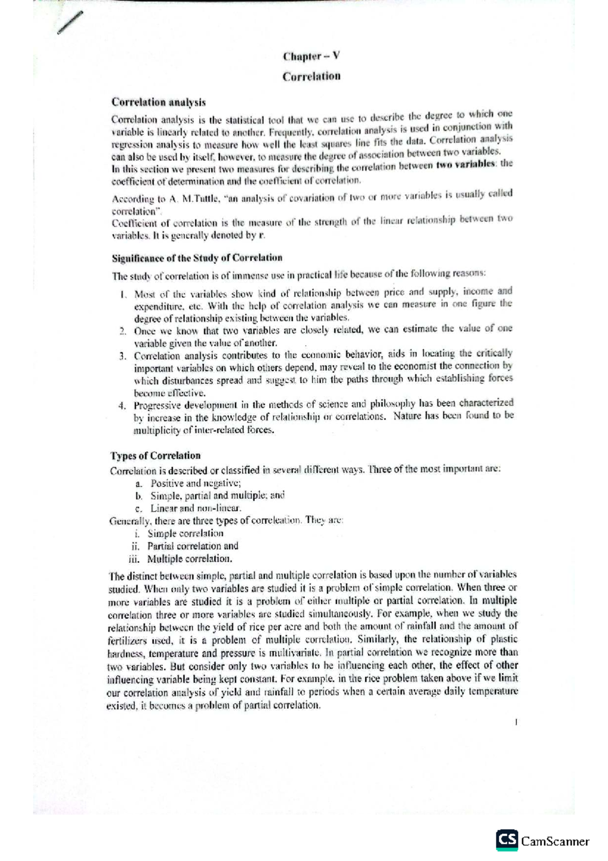 Chapter 5: Understanding Correlation Analysis in Statistics - Studocu