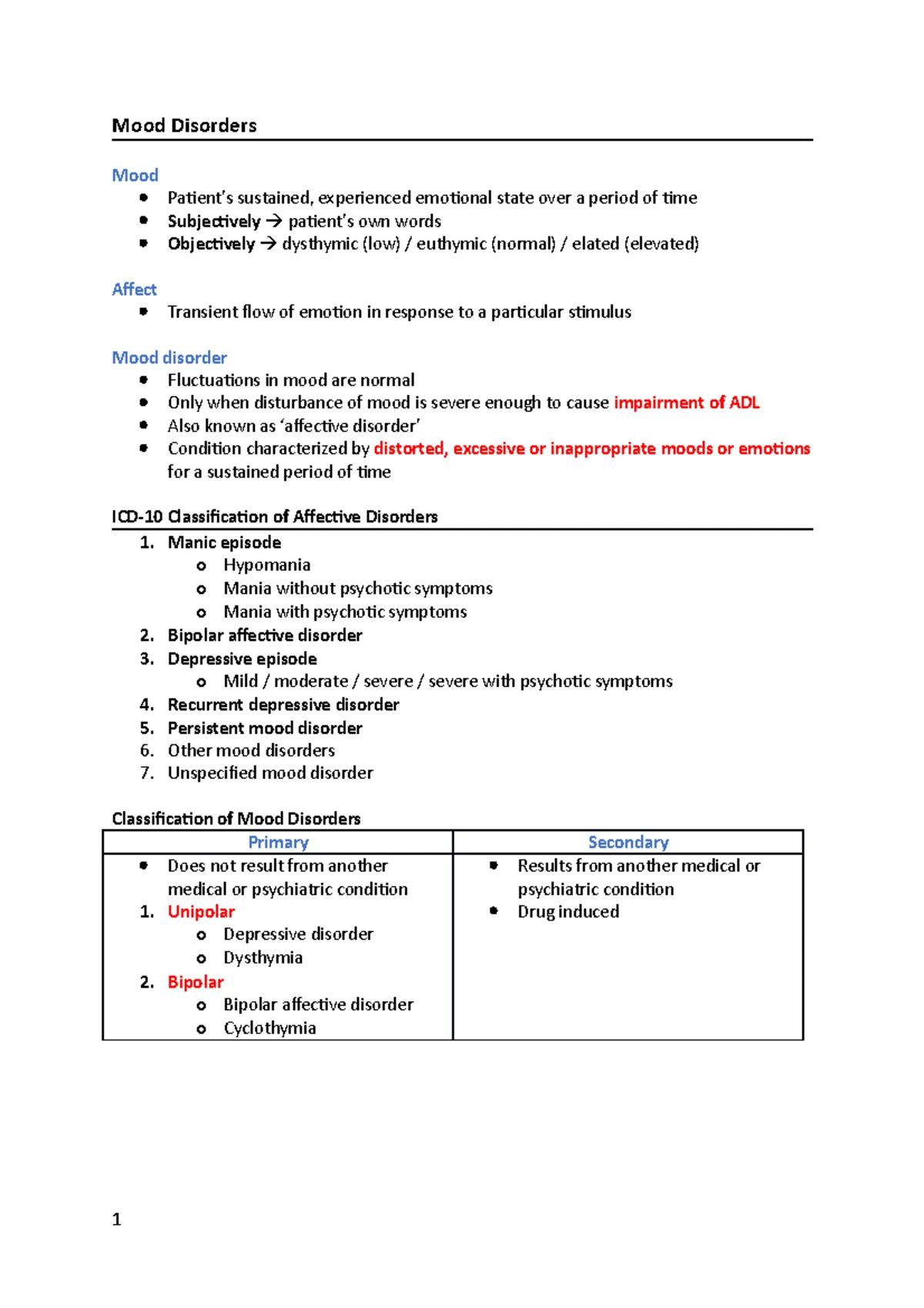 Differential Diagnosis - BPAD - Differential Diagnosis Cyclothymia ...