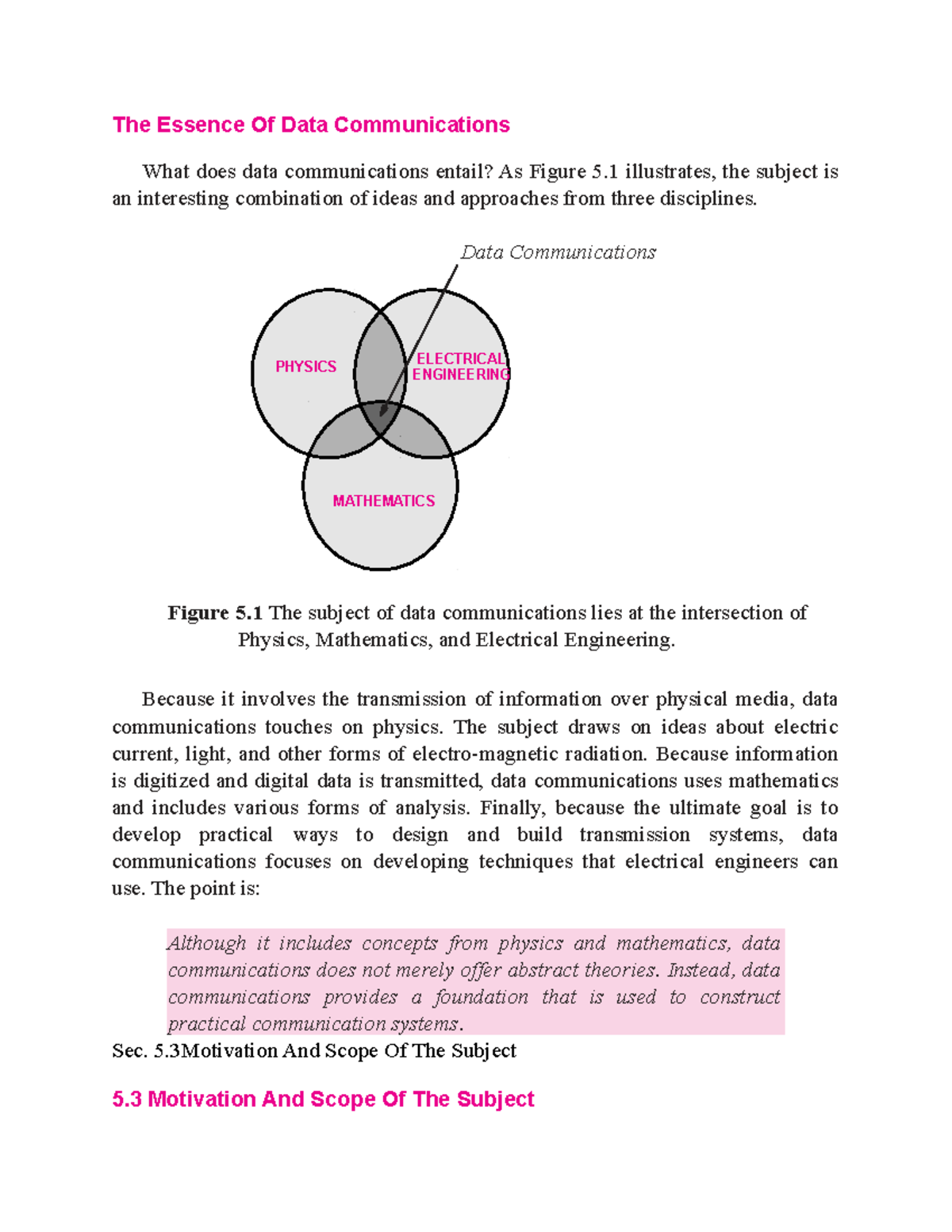 Understanding Data Communications: Intersection of Physics, Math ...