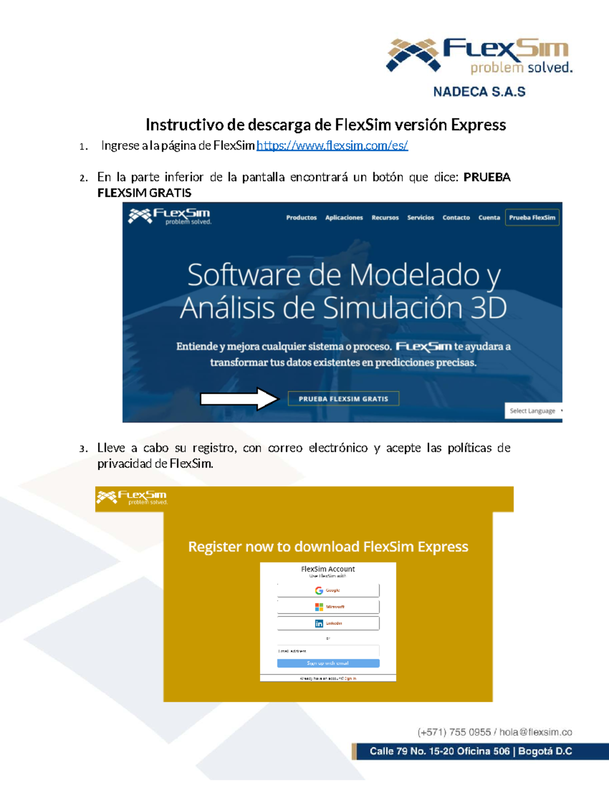 Instructivo de Descarga de FlexSim Express 1.0 - Studocu