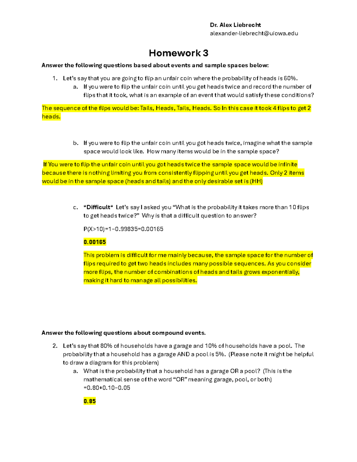 Homework 3 answers for statistics (STAT 101) - Studocu