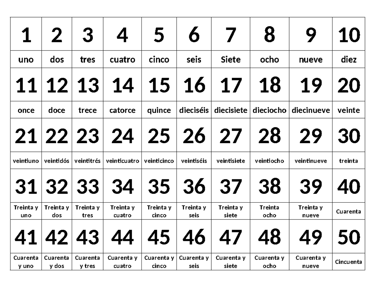 Numero Dieciseis En Letra