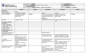 DLL Science 3 Q4 W8 - DAILI LESSON LOG - GRADES 1 to 12 DAILY LESSON ...