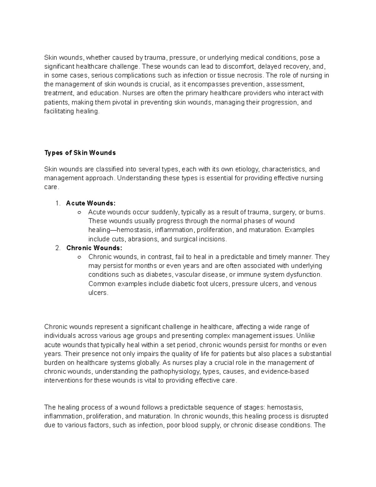 NUR 305: Exam 4 Study Guide on Skin Wound Management and Care - Studocu