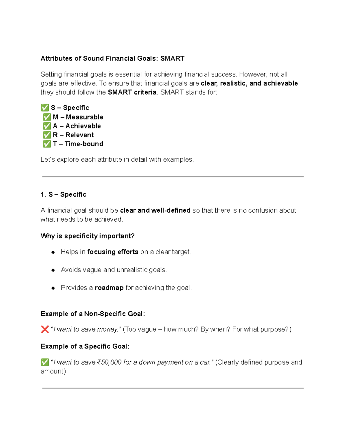 VAC unit 1 - Financial literacy Chapter 1 from Book:Financial literacy ...