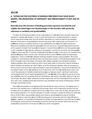 **ELA 101: Analyzing the Doctrine of Binding Precedent in English Law ...