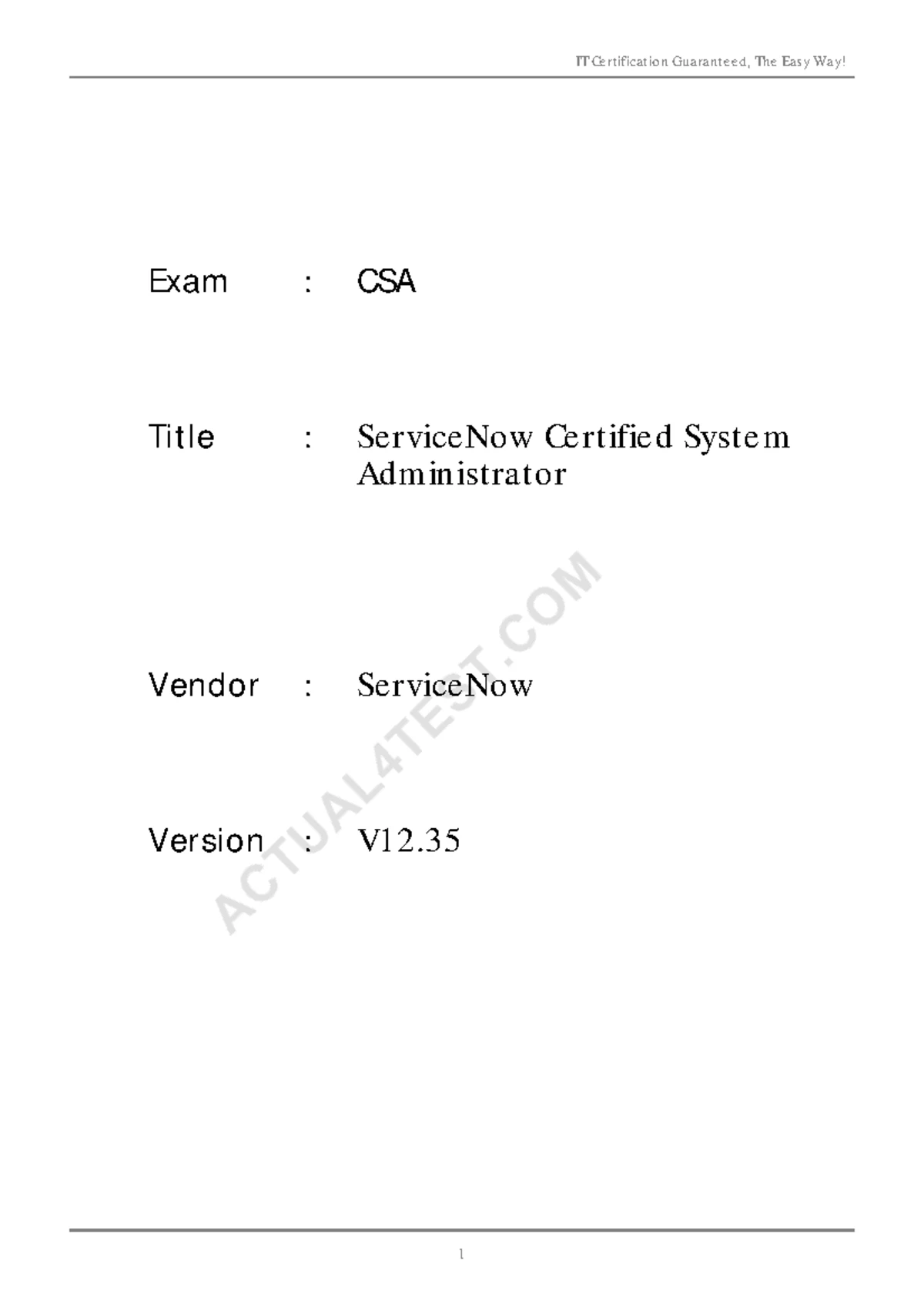 CSA 2022 - Comprehensive Study Notes for ServiceNow - Studocu