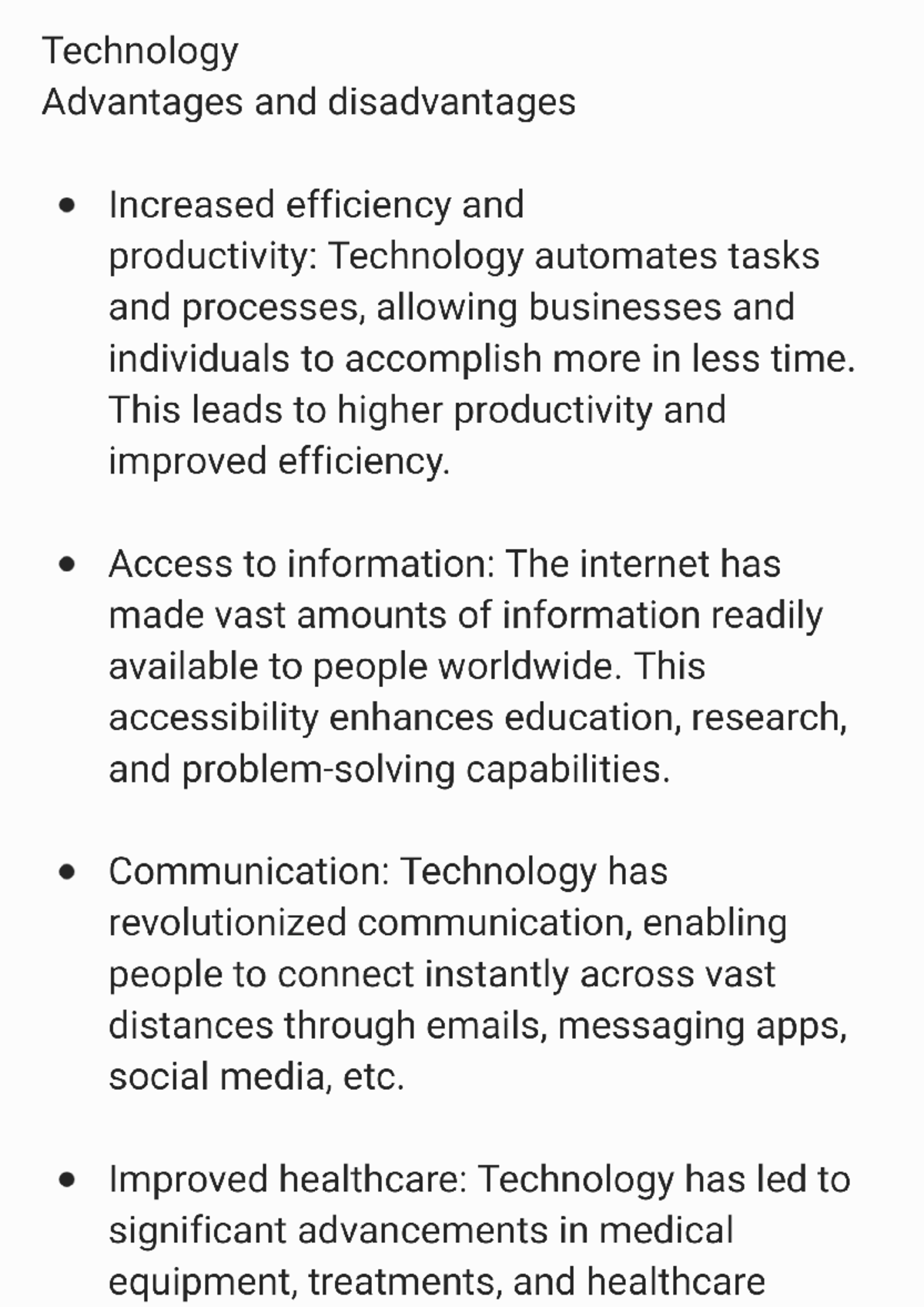Technology and advancement: Advantages and disadvantages of tech in gp ...