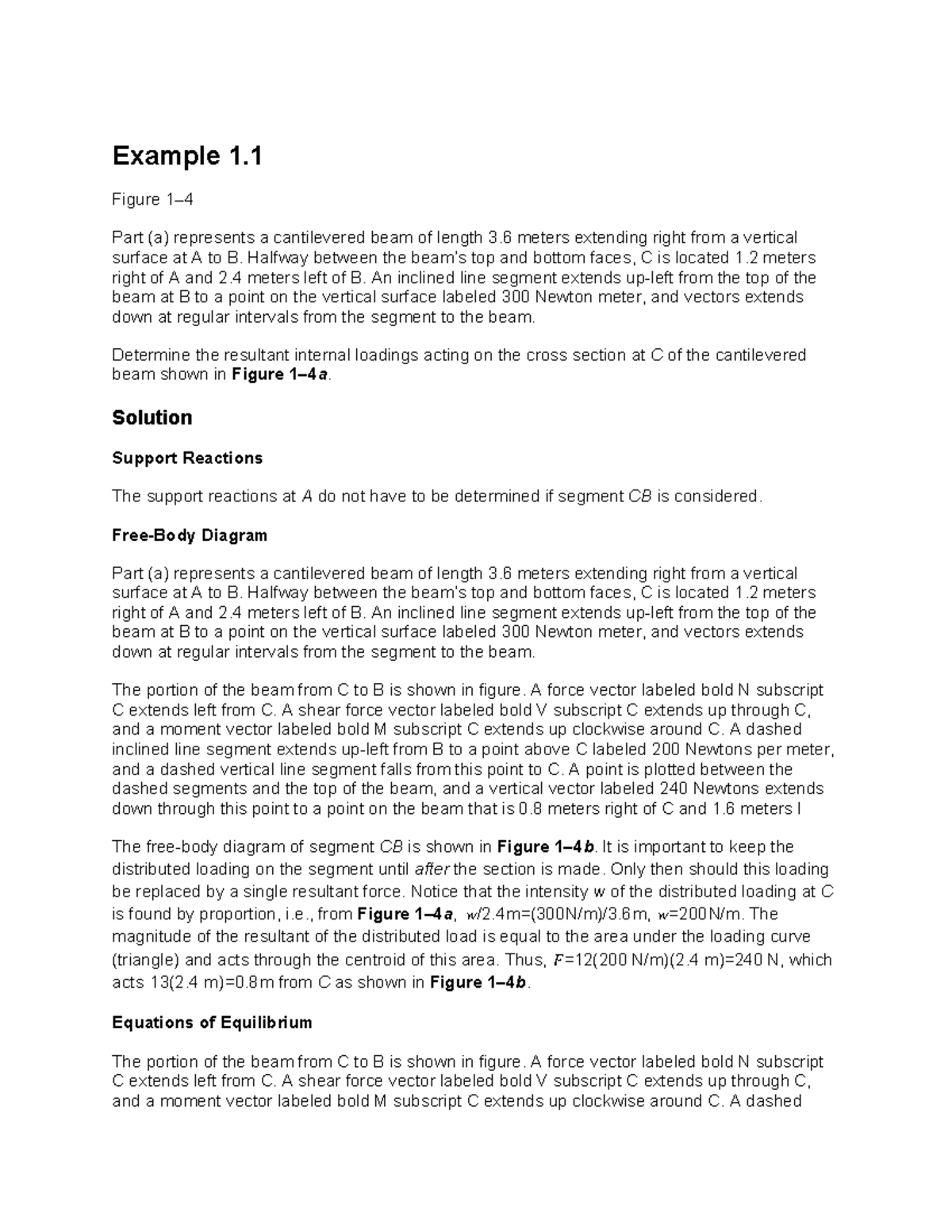 Example 1 - notes on a walk through problem - Example 1. Figure 1– Part ...