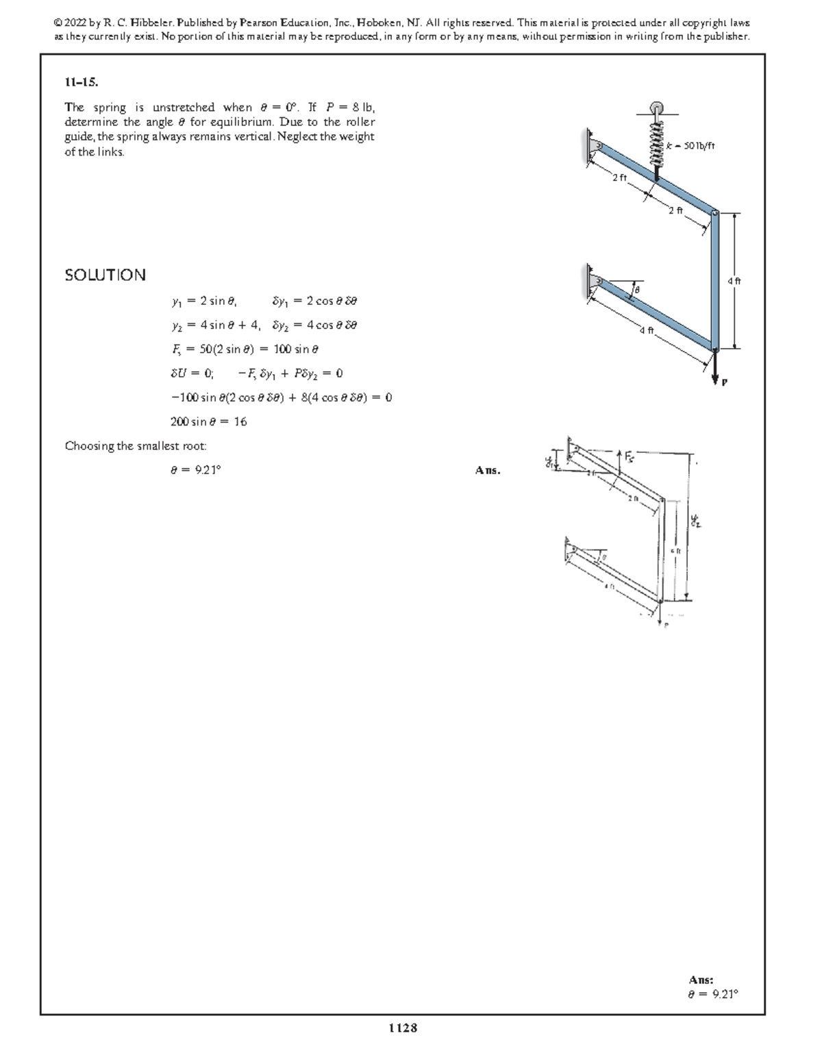SWK 15th Ed Solution Manual - Spring Equilibrium Analysis - Studocu