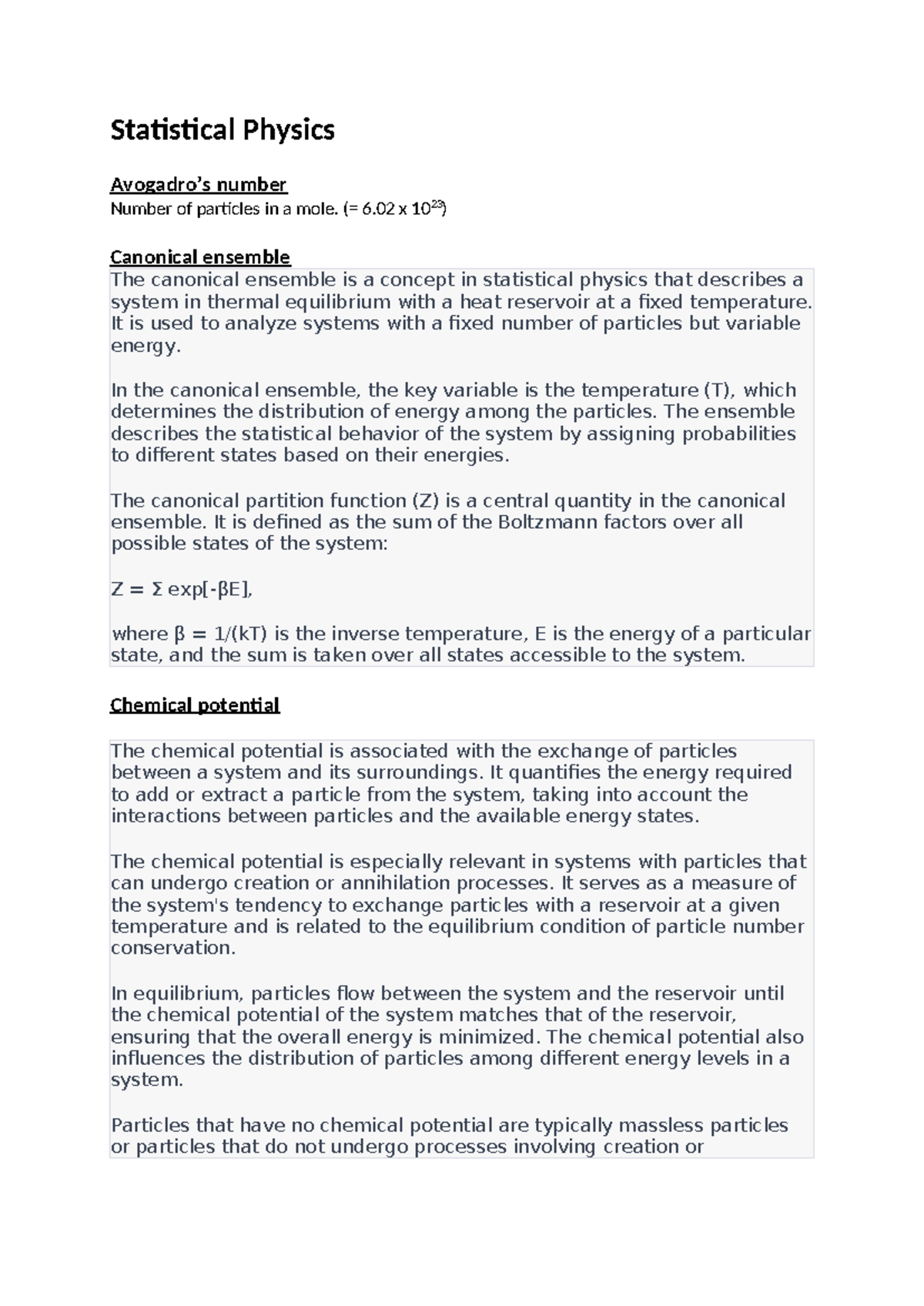 Statistical Physics Concepts: Key Theories & Applications (PHYS 301 ...