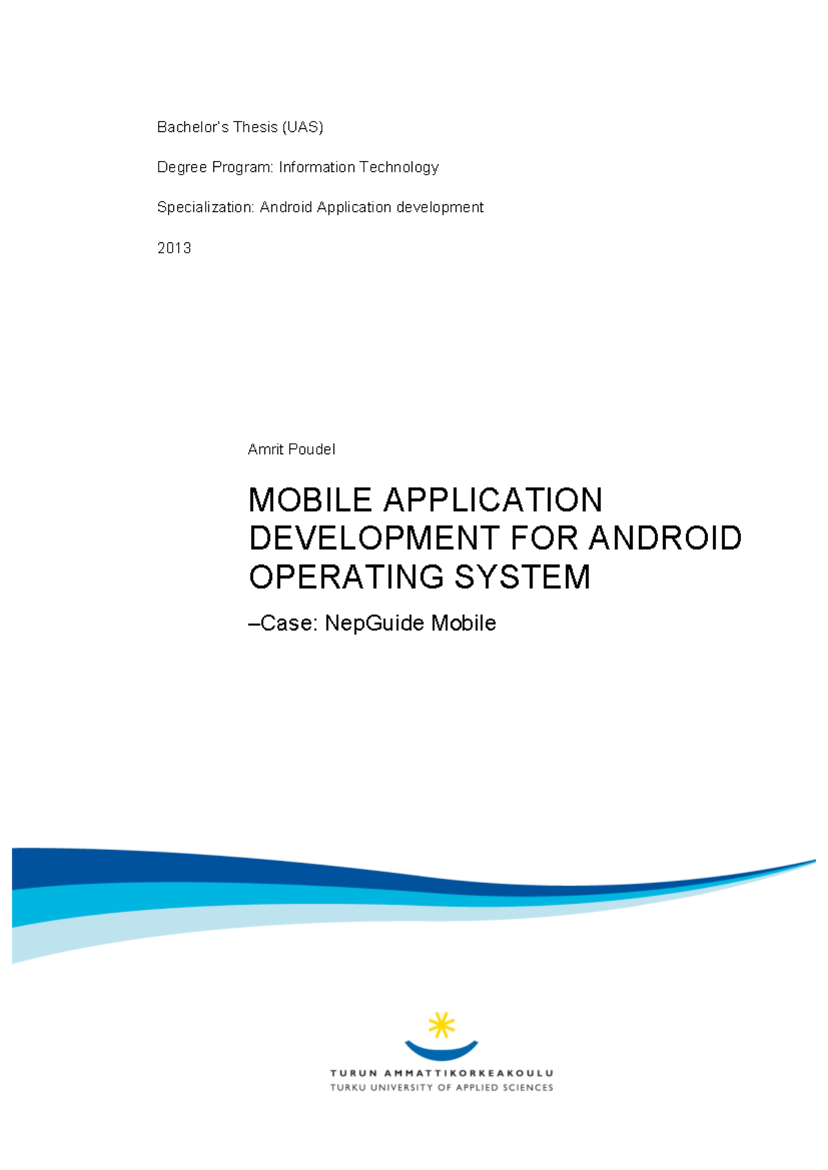 38094902 - Bachelor Thesis: Android App Development Case Study - Studocu