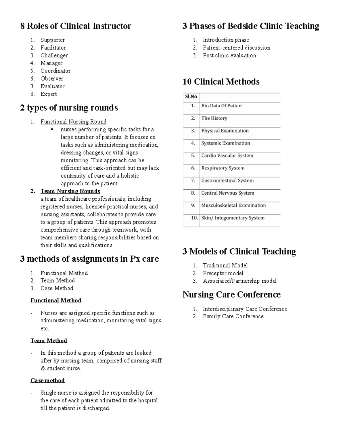 8 Key Roles of Clinical Instructors in Nursing Education - Studocu