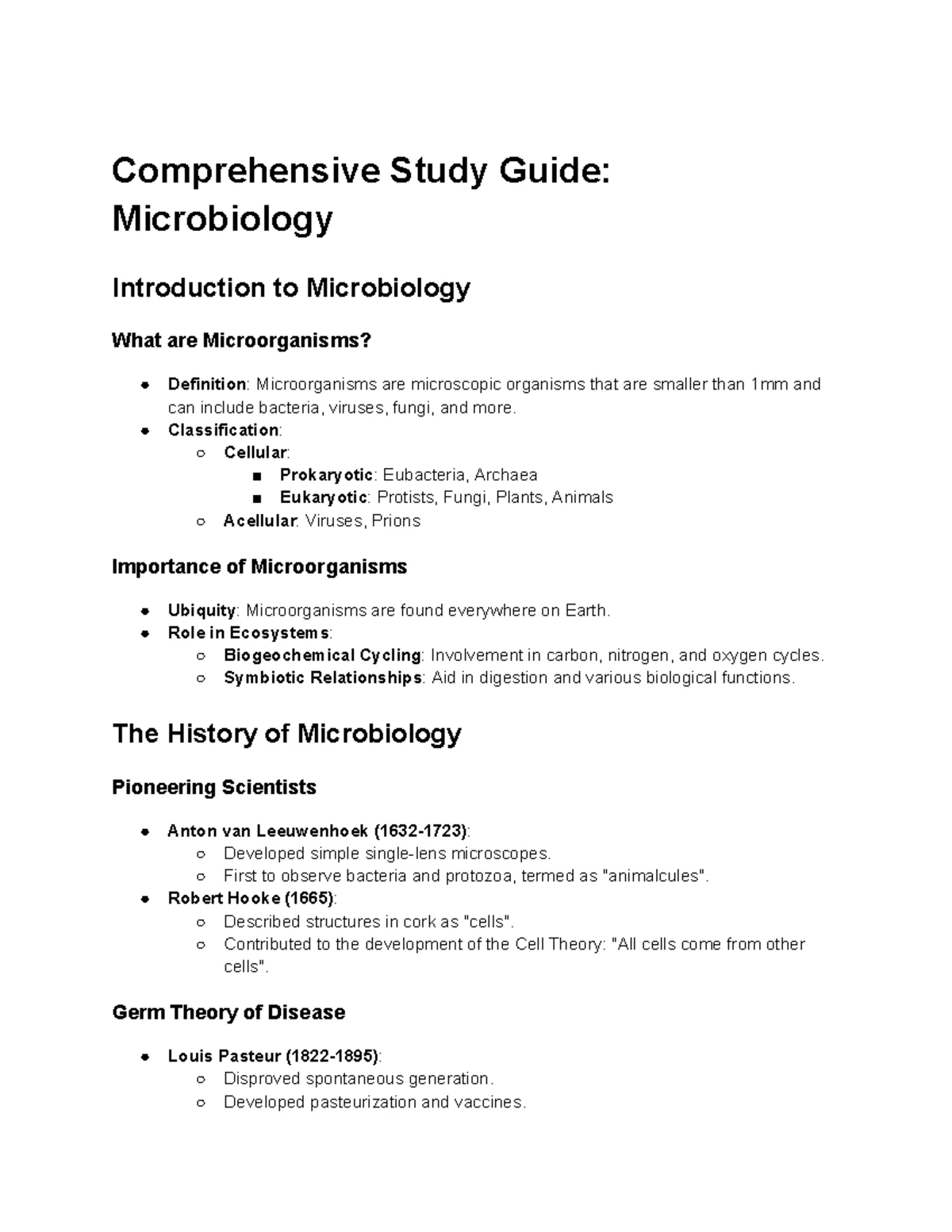 Microbiology Unit 4: Comprehensive Guide to Microbial Control ...