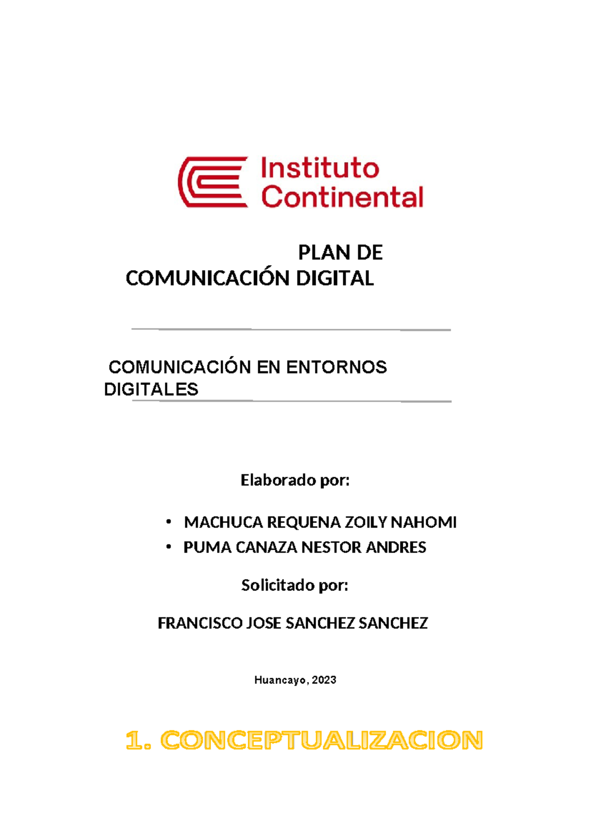 Trabajo IDL3 Comunicación Digital: Proyecto Bella Quinceañera - Document Preview