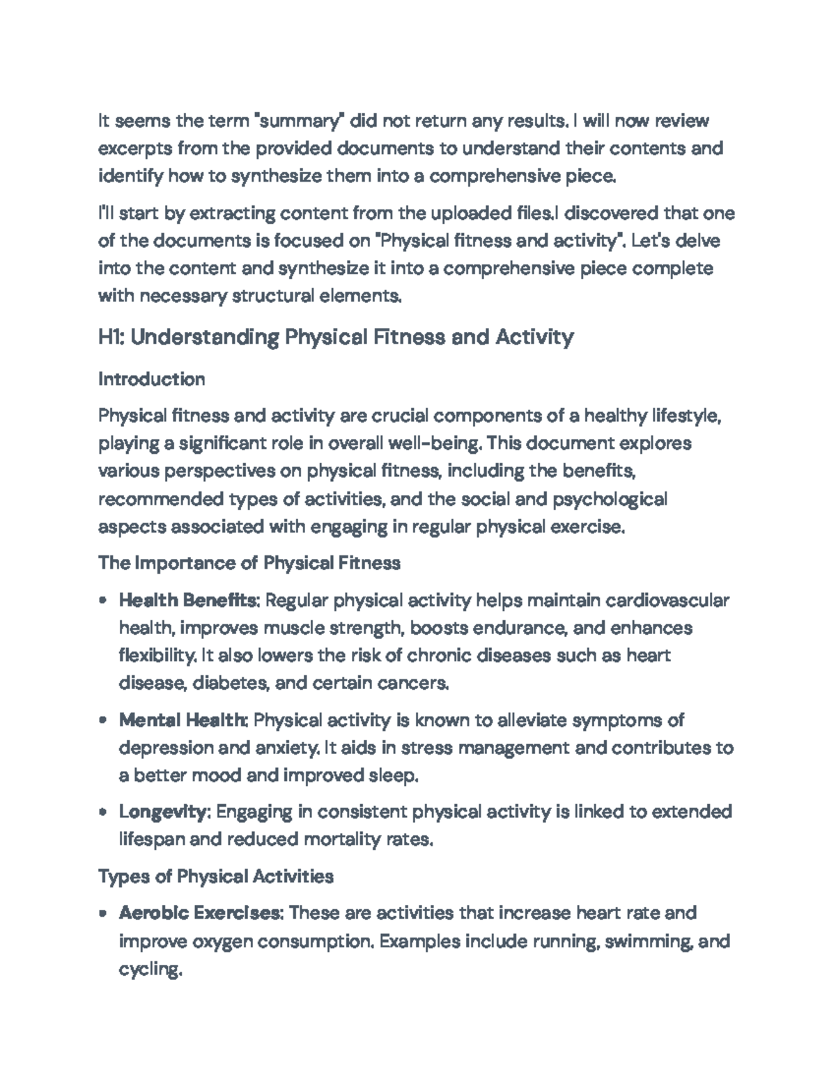 Physical Fitness and Activity Overview: Health Benefits and Guidelines ...