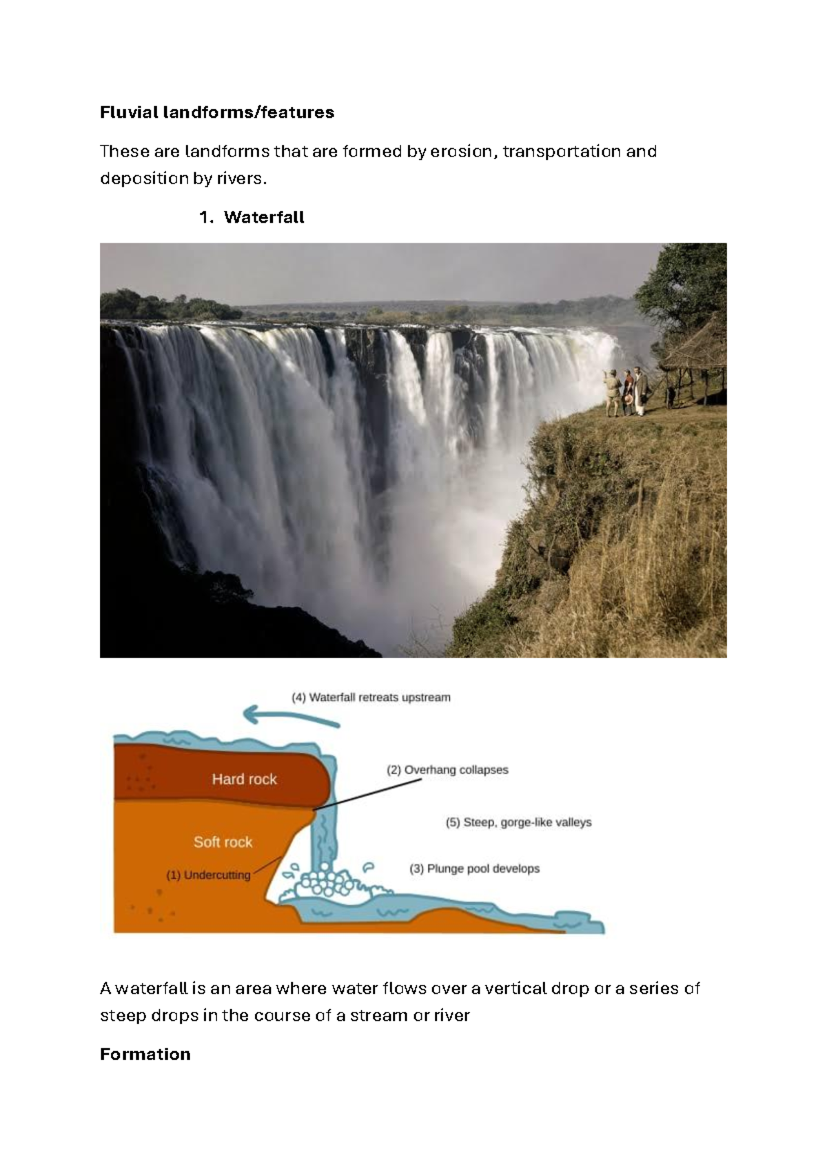 Fluvial Landforms: Formation and Significance of Rivers - Studocu