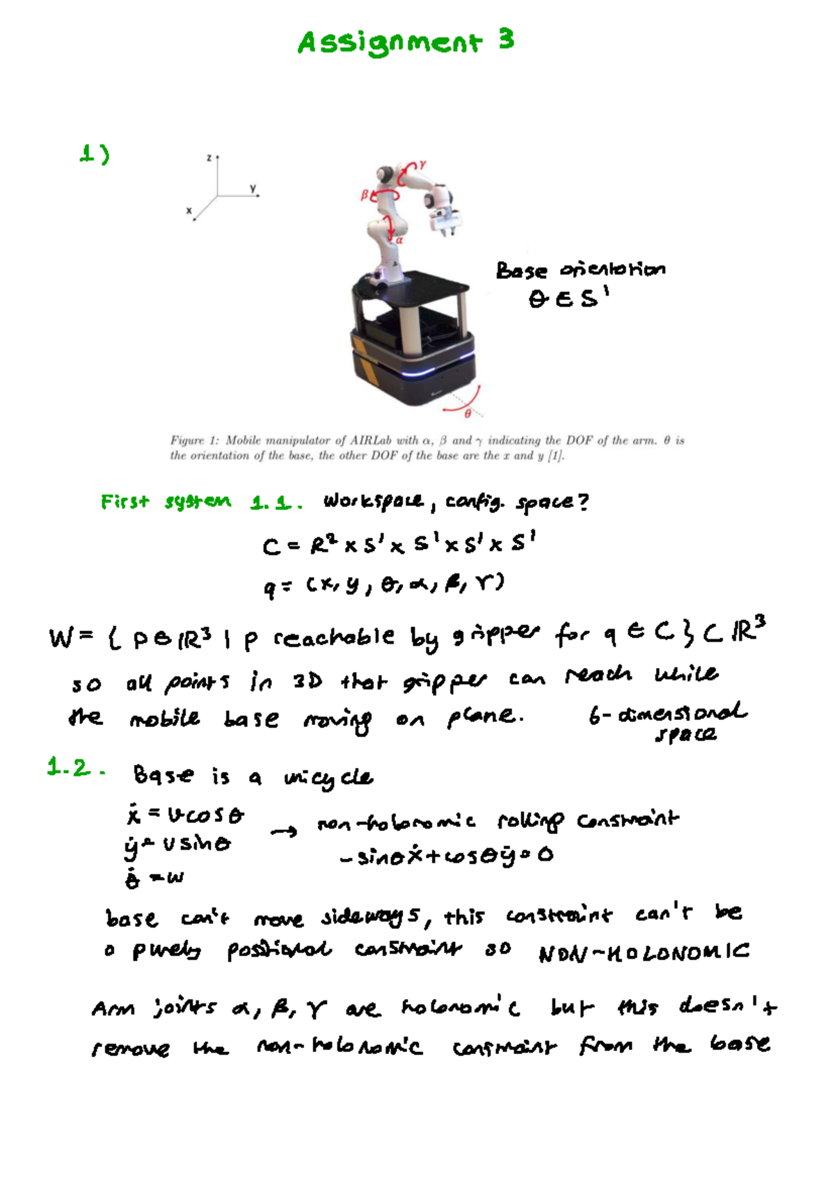 Assignment 3 PDM: Base Orientation and Motion Planning Analysis ...